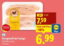 Lidl Strogonoff de Frango promoção