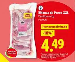 Lidl Bifanas de Porco XXL promoção