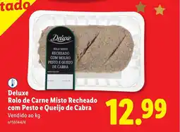 Lidl Deluxe Rolo de Carne Misto Recheado com Pesto e Queijo de Cabra promoção
