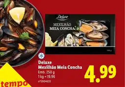 Lidl Deluxe Mexilhão Meia Concha promoção