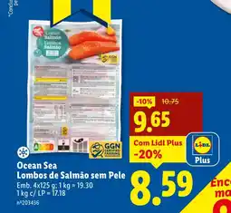 Lidl Ocean Sea Lombos de Salmão sem Pele promoção