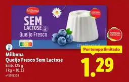 Lidl Milbona Queijo Fresco Sem Lactose promoção