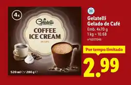 Lidl Gelatelli Gelado de Café promoção
