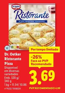 Lidl Dr. Oetker Ristorante Pizza promoção