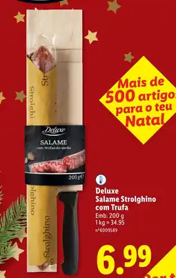 Lidl Deluxe Salame Strolghino com Trufa promoção