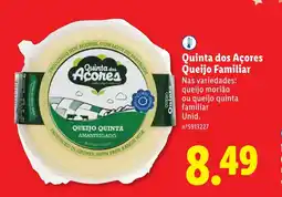 Lidl Quinta dos Açores Queijo Familiar promoção
