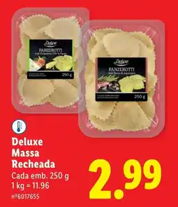 Lidl Deluxe Massa Recheada Cada promoção