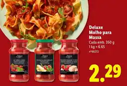 Lidl Deluxe Molho para Massa promoção