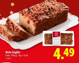 Lidl Bolo Inglês promoção