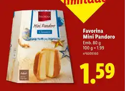 Lidl Favorina Mini Pandoro promoção