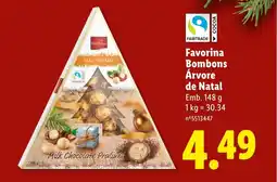 Lidl Favorina Bombons Árvore de Natal promoção