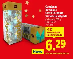 Lidl Candycat Bombons Caixa Presente Caramelo Salgado Cada promoção