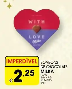 Meu Super Bombons de chocolate milka promoção