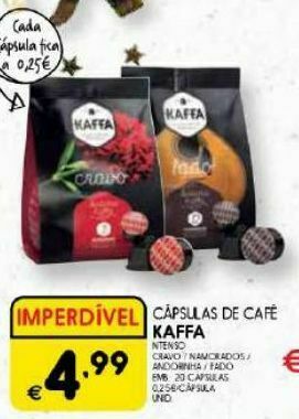 Cápsulas de café kaffa