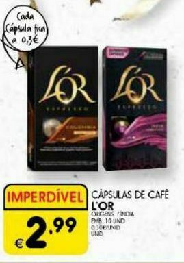 Meu Super Cápsulas de café l'or promoção