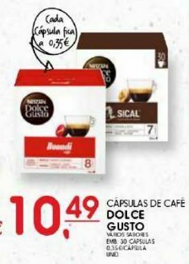 Meu Super Cápsulas de café dolce gusto promoção