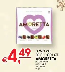 Meu Super Bombons de chocolate amoretta praline fruits promoção