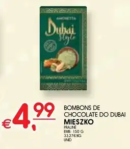 Meu Super Bombons de chocolate do dubai mieszko promoção