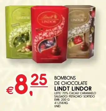 Bombons de chocolate lindt lindor