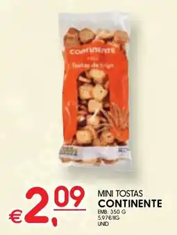 Meu Super Mini tostas continente promoção