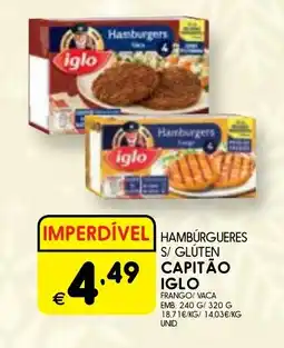 Meu Super Hamburgers s/ gluten capitão iglo promoção