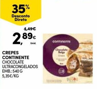 Continente Crepes Continente 540g promoção