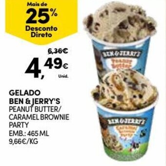 Continente Gelado Ben & Jerry's 465ml promoção