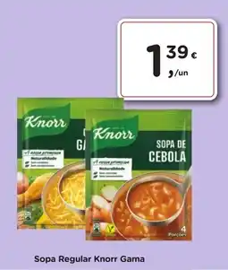 Aqui é fresco Sopa Regular Knorr Gama promoção