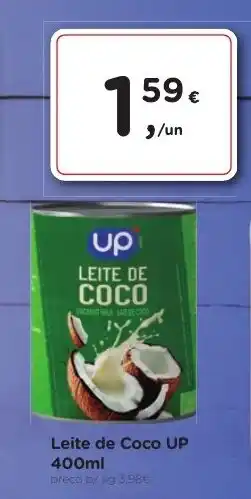 Aqui é fresco Leite de Coco UP promoção