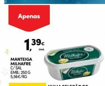 Continente Manteiga Milhafre promoção