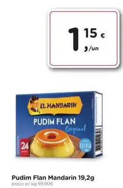 Aqui é fresco Pudim Flan Mandarin promoção