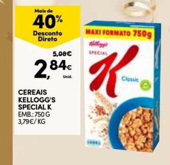 Continente Cereais Kellogg's Special K promoção