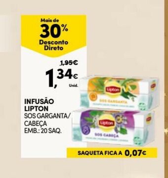 Continente Infusão Lipton promoção