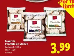 Lidl Favorina Confeito de Stollen promoção