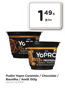 Aqui é fresco Pudim Yopro Caramelo / Chocolate / Baunilha / Avelã promoção