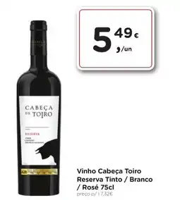 Aqui é fresco Vinho Cabeça Toiro promoção