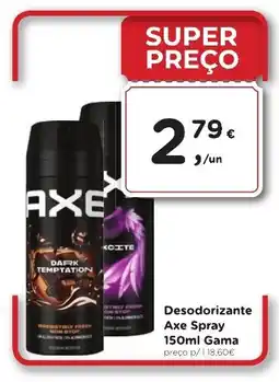 Aqui é fresco Desodorizante Axe Spray Gama promoção