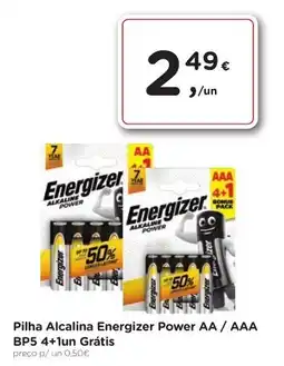 Aqui é fresco Pilha Alcalina Energizer Power AA / AAA BP5 promoção