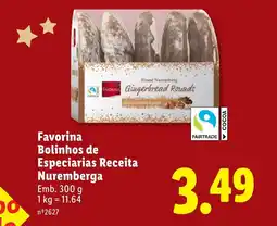 Lidl Favorina Bolinhos de Especiarias Receita Nuremberga promoção