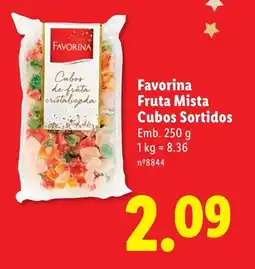 Lidl Favorina Fruta Mista Cubos Sortidos promoção