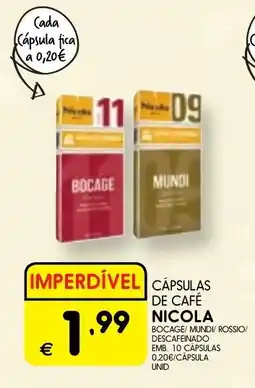 Meu Super Cápsula de café nicola promoção