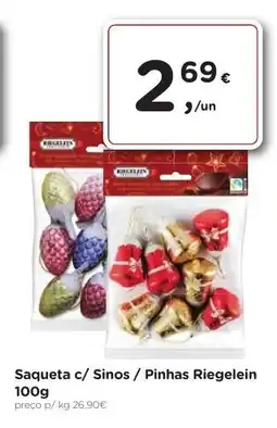 Aqui é fresco Saqueta c/ Sinos / Pinhas Riegelein promoção