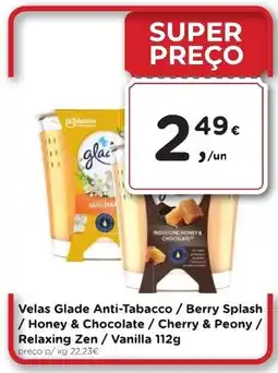 Aqui é fresco Velas Glade promoção