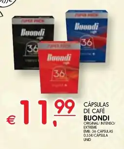 Meu Super Cápsulas de café buondi promoção