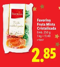 Lidl Favorina Fruta Mista Cristalizada promoção
