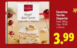 Lidl Favorina Torrão Imperial promoção