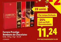 Lidl Ferrero Prestige Bombons de Chocolates promoção