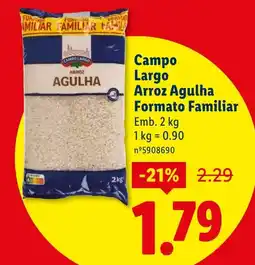 Lidl Campo Largo Arroz Agulha Formato Familiar promoção