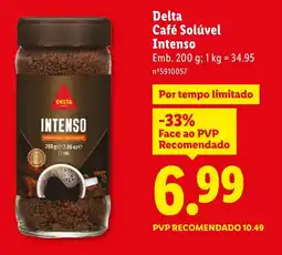 Lidl Delta Café Solúvel Intenso promoção