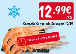 Ponto Fresco Camarão Congelado Selvagem 10/20 promoção